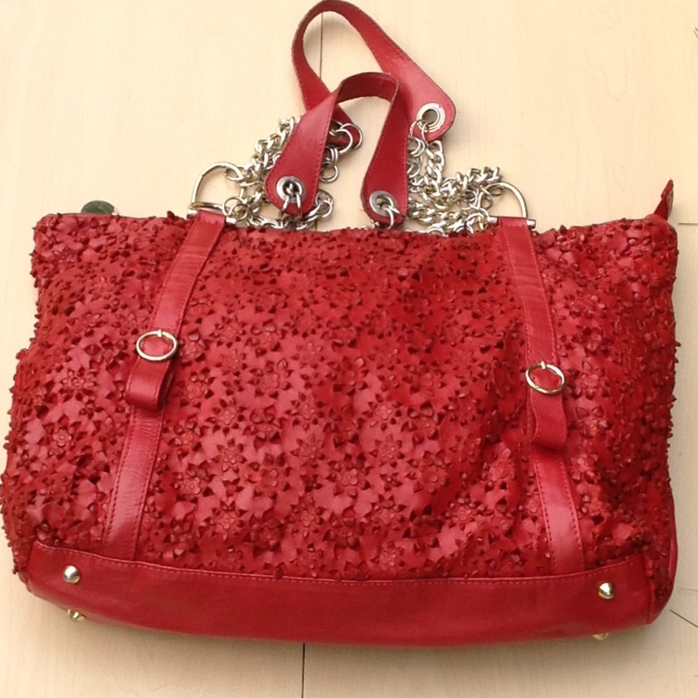 Large Italian Designer Leather Bag